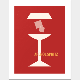 Aperol Spritz, Cocktail, Retro 70s, Aesthetic art, Vintage art, Mid century modern, Minimalist Posters and Art